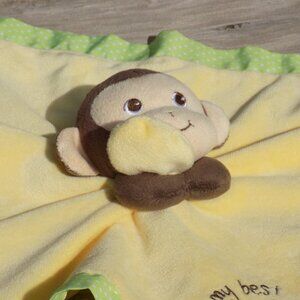 Garanimals Monkey Soft Silky Lovely Baby Cuddle Blanket